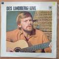 Des Lindberg  Live - Autographed - Vinyl LP Record - Very-Good+ Quality (VG+) (verygoodplus)