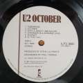 U2  October (Import) - Vinyl LP Record - Very-Good+ Quality (VG+) (verygoodplus)