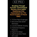 KZ Acoustics - KZ PR3 - Planar Magnetic 13,2mm Driver Earphones - (Black) (No Mic) (In Stock)