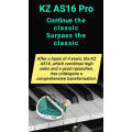 KZ Acoustics - KZ AS16 Pro -  8 x BA Driver (Per Channel) Balanced Armature Driver Earphones - (B...