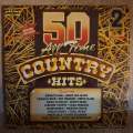50 All Time Country Hits - Double Vinyl LP Record - Very-Good Quality (VG+)