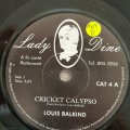Lady Dine - Cricket Calypso - Vinyl 7" Record - Good Quality (G)