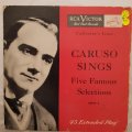Enrico Caruso  Caruso Sings Five Famous Selections - Red Vinyl 7" Record - Opened  - Very-G...