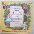 Walt Disney's Story Of Alice In Wonderland with booklet - Vinyl 7" Record - Good+ Quality (G+)