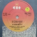 Alison Moyet  Is This Love? - Vinyl 7" Record - Very-Good+ Quality (VG+)