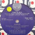 Genesis  That's All - Vinyl 7" Record - Very-Good+ Quality (VG+)