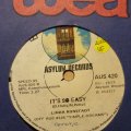 Linda Ronstadt  It's So Easy / Blue Bayou - Vinyl 7" Record - Opened  - Very-Good Quality (VG)