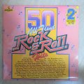 50 All Time Rock & Roll  Hits - Double Vinyl LP Record - Very-Good+ Quality (VG+)