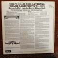 The World and National Brass Band Festival  Royal Albert Hall, 1971 - Vinyl LP Record - Ver...