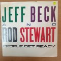 Jeff Beck And Rod Stewart  People Get Ready - Vinyl 7" Record - Very-Good+ Quality (VG+)