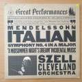 Mendelssohn / The Cleveland Orchestra, George Szell  Italian Symphony No. 4 In A Major / "A Mi...