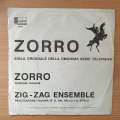 Zorro - Disneyland Records -Zig Zag Ensemble - Vinyl 7" Record - Very-Good+ Quality (VG+) (verygo...