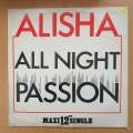 Alisha  All Night Passion  Vinyl LP Record - Very-Good+ Quality (VG+) (verygoodplus)