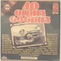 40 Golden Oldies by Original Artists - Vinyl LP Record - Opened  - Very-Good- Quality (VG-)