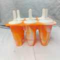 Silicone collapsible ice lolly molds