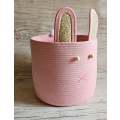 Bunny rope basket - Pink