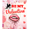 Be My Valentine Ladies Fitted T-Shirt - (White)