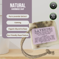 Soothing Lavender Glycerine Soap on a Rope - 150g