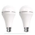 Two Loadshedding LED 20W Rechargeable Bulbs with Battery, Bayonet