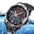 Skmei 1049 Mens Sports Analog Digital Solar Quartz Watch Black