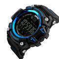 Skmei 1227 Men's Smart Sport Bluetooth Pedometer Waterproof Digital Watch Blue