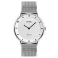 Skmei 1264 Ultra thin Men's Stainless Steel Quartz Wrist Watch