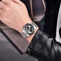 Pagani Design 1705 Men's Quartz Stainless Steel Chronograph Watch Silver