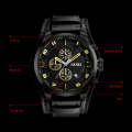 SKMEI 9165 Men's Luxury Sports Quartz Watch With Leather Strap