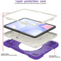 Apple iPad 2022 10th Gen 10.9 inch Shockproof Cover Stand & Hand & Shoulder Strap Purple