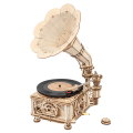 Robotime Classic Gramophone 3D Wooden Puzzle (Electric Version)