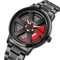 Skmei 1787 Men's F1 Street Quartz Wrist Watch with Rotating Rim Red