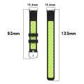 Replacement Silicone Sports Watch Strap Band for Fitbit Luxe Size Large Black Red