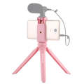 Vlogging Pocketsize Handheld Tripod For Smartphones Pink