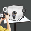 30cm Foldable Photo Box Kit with 2 Ring LED Lights