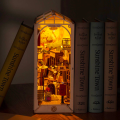Robotime Sunshine Town 3D Wooden DIY Miniature Dollhouse Book Nook