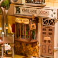 Robotime Sunshine Town 3D Wooden DIY Miniature Dollhouse Book Nook
