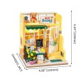 Robotime Mind-Find Bookstore DIY Miniature Dollhouse