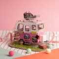Robotime Happy Camper DIY Miniature Camping Car Dollhouse Kit 1:20