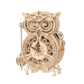Robotime Owl Clock Mechanical Gears 3D Wooden Puzzle 161 Piece