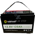 12.8V 120AH Solarwize Lithium Battery LiFePo4