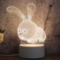 LED Night Light Decorative Rabbit Image Wall Plug Type