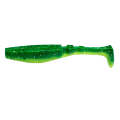 Fishing Lure Soft Minnow Shad T-Tail Bait 5 per packet Green with glitter