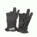 Fishing gloves High Elasticity Black 3 Open Fingers