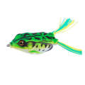 Frog Fishing Lure with fitted double hook 9gr 5cm (set of 2) Black Spotted Green