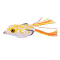 Frog Fishing Lure with fitted double hook 9gr 5cm (set of 2) White - Yellow / Orange Spotted