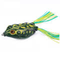 Frog Fishing Lure with fitted double hook 9gr 5cm (set of 2) Dark Green Yellow Spotted