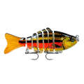 Bass Fishing Crank Swim bait - Orange / Red Stipe