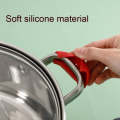 Silicone Pot Handle Insulation Cover 5 pair set Red