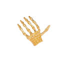 Napkin Rings - Halloween Ghost Skeleton Hand - Round - 4-Piece Gold
