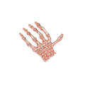 Napkin Rings - Halloween Ghost Skeleton Hand - Round - 4-Piece Bronze Pink